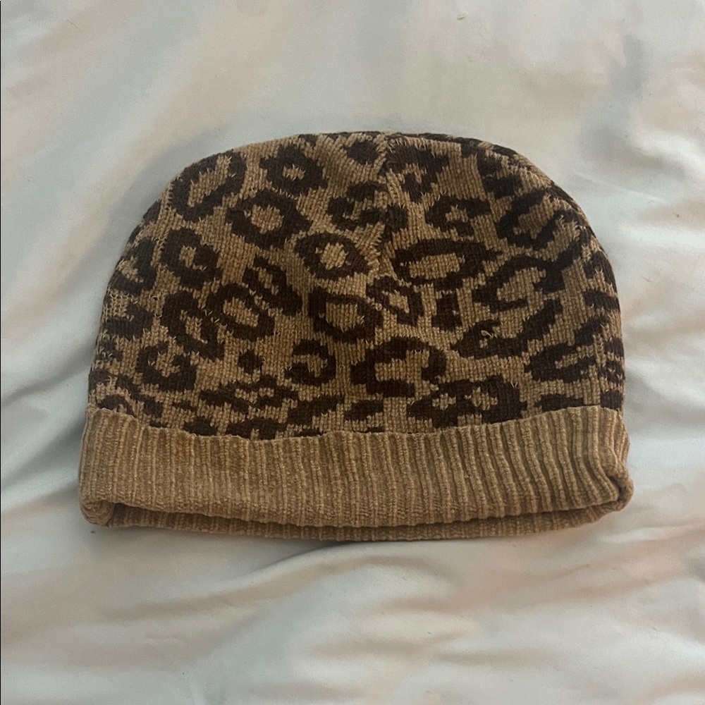 Leopard Print Beanie